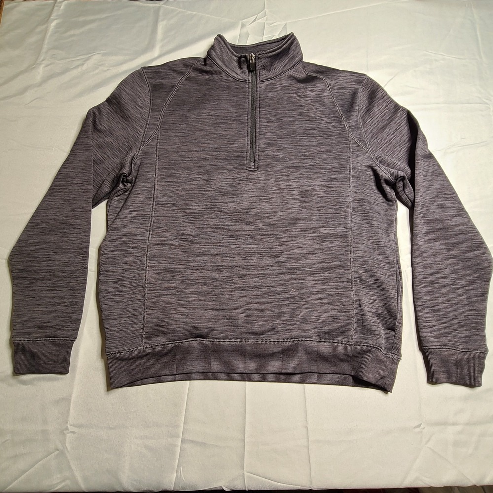 Callaway 1/4 Zip Pullover Medium Gray Golf Sweater Lightweight Breathable Golfer